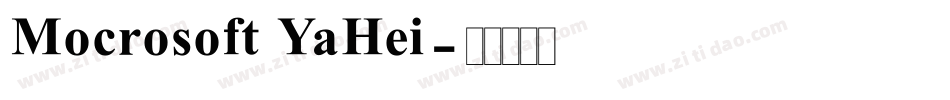 Mocrosoft YaHei字体转换